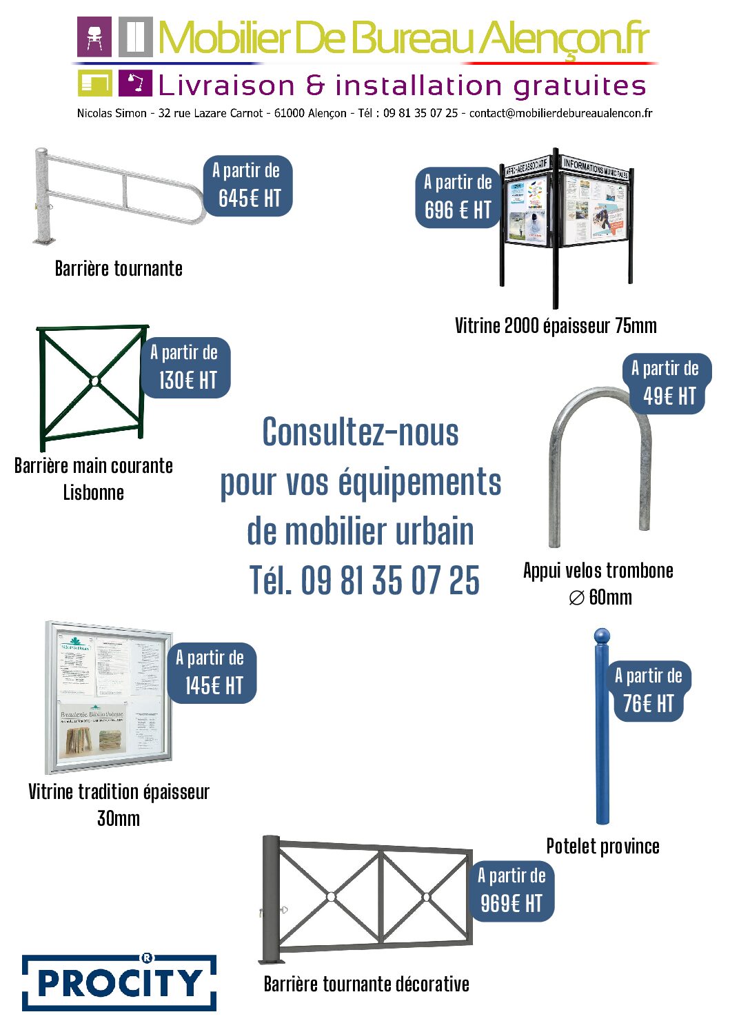 PROMOTION Procity – Mobilier De Bureau Alençon – Nicolas Simon